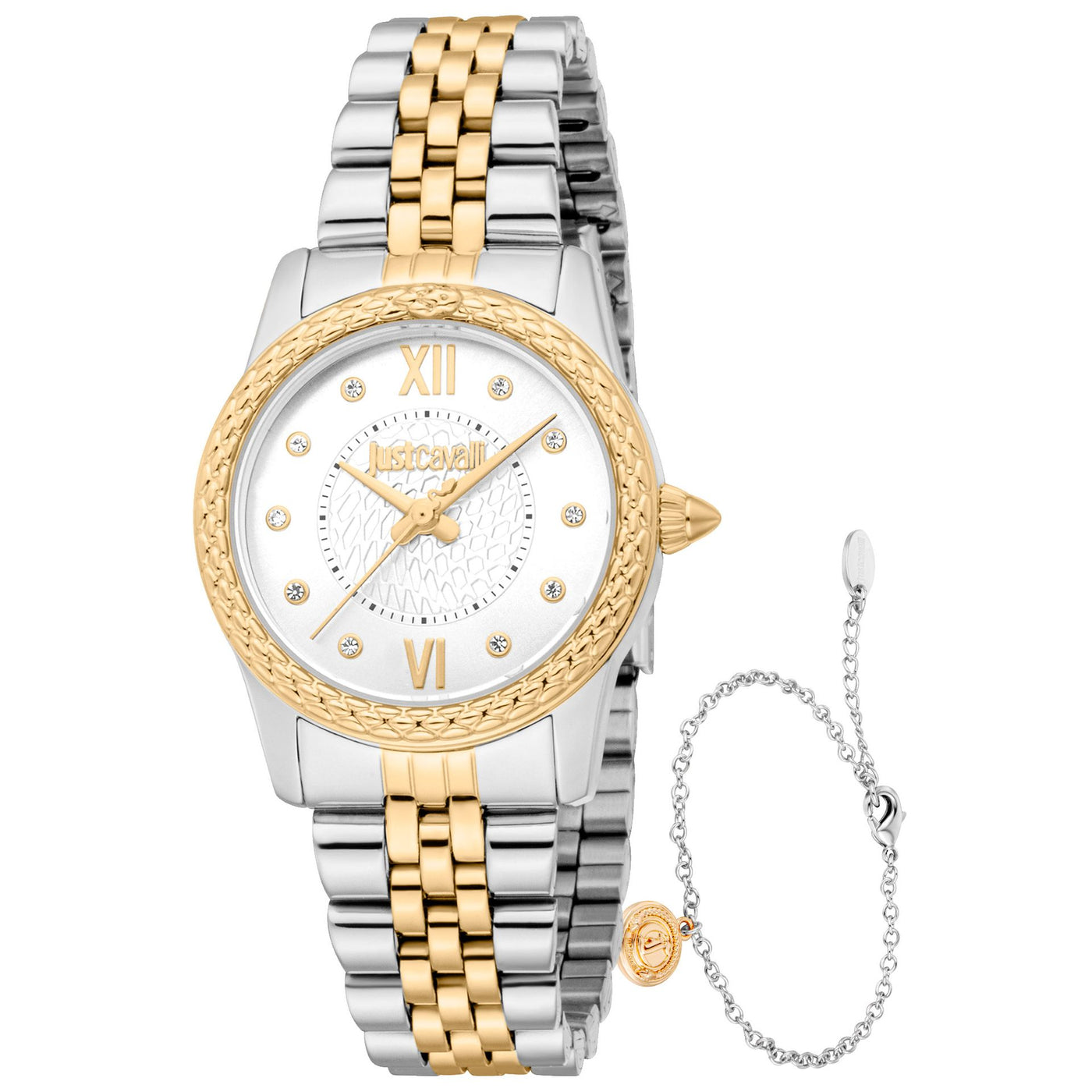 Just Cavalli Damen Uhr – Elegante Edelstahlarmbanduhr