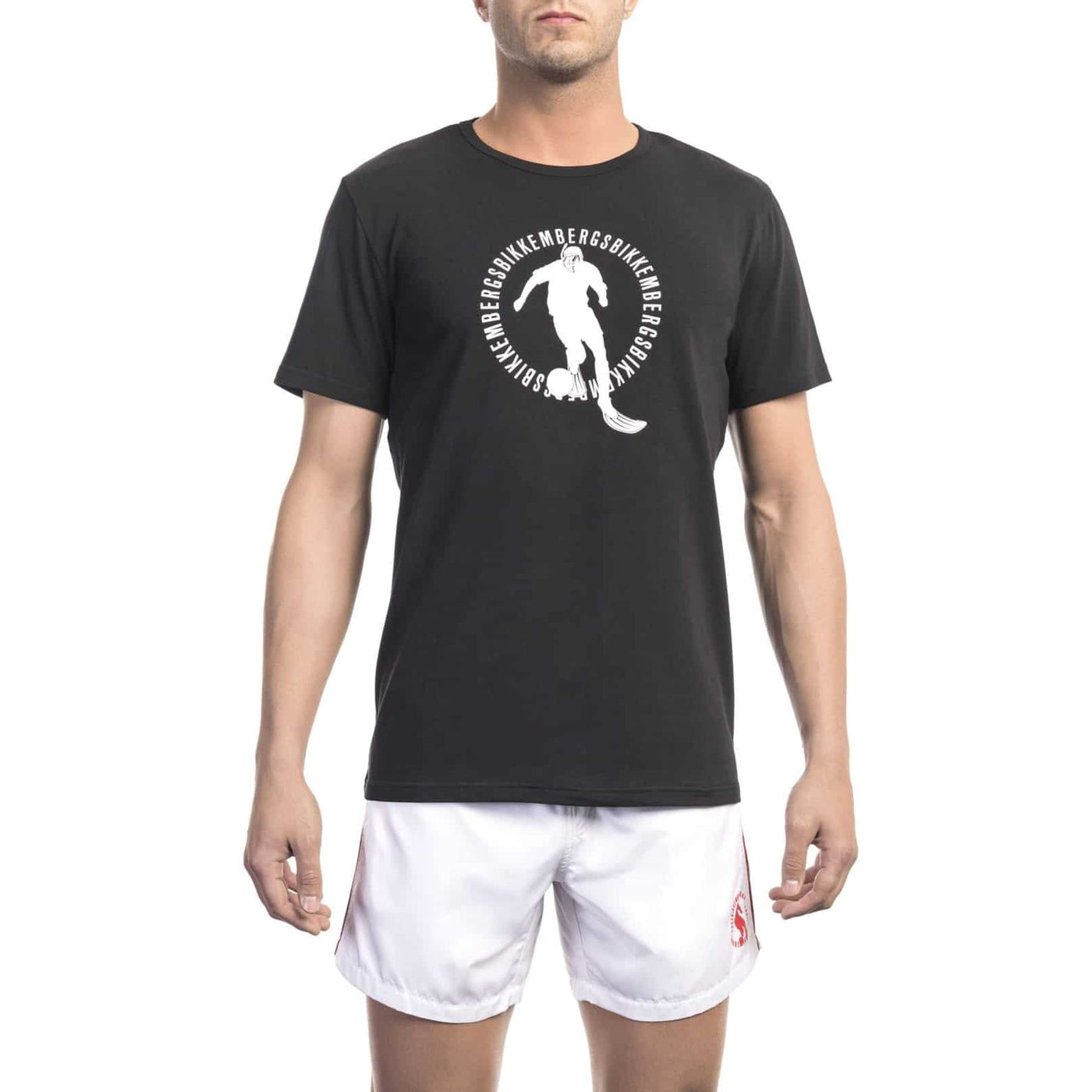 Bikkembergs Herren T-Shirt in Einfarbig - Designer Beachwear