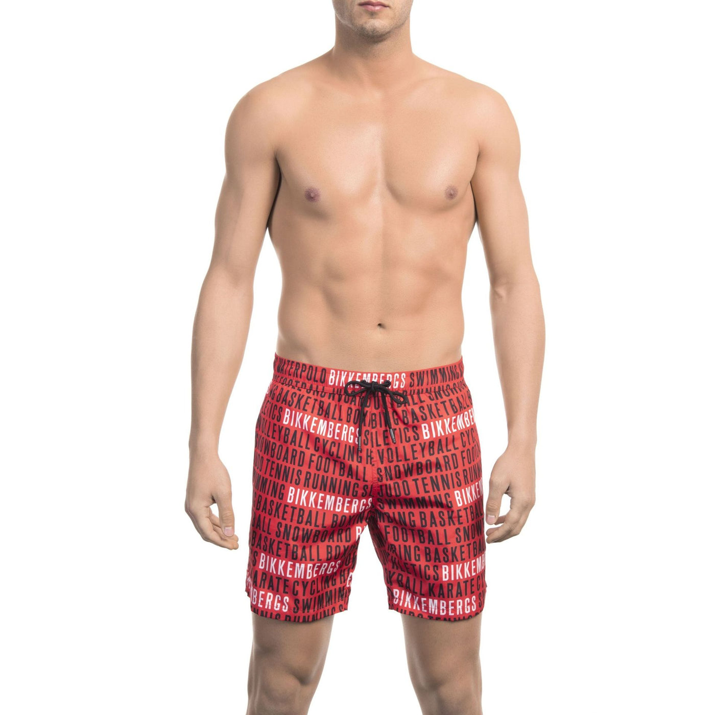 Bikkembergs Herren Beachwear Schwimmshorts - Schwarz