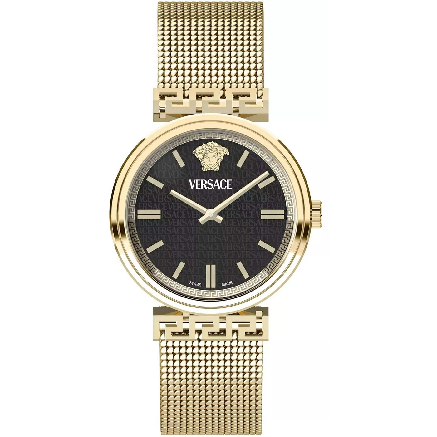 Versace Damen Uhr - Elegante Edelstahlarmbanduhr