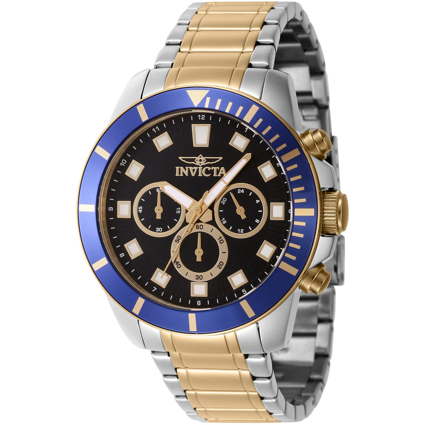 Invicta Herren Chronograph Uhr Edelstahl – Schwarz