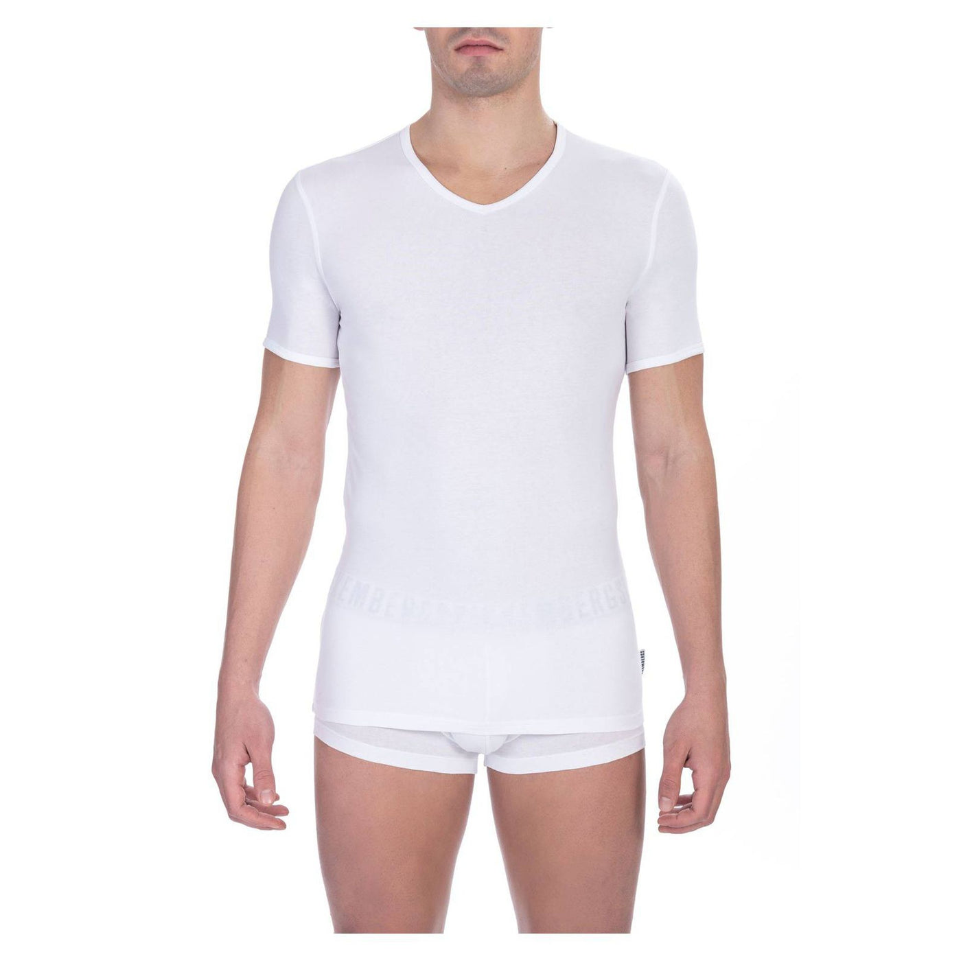 Bikkembergs Herren T-Shirt mit V-Ausschnitt